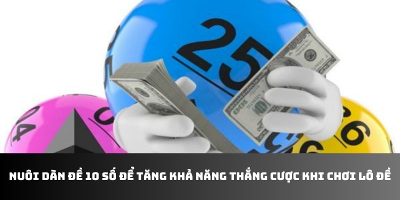 Nuôi dàn đề 10 số để tăng khả năng thắng cược khi chơi lô đề