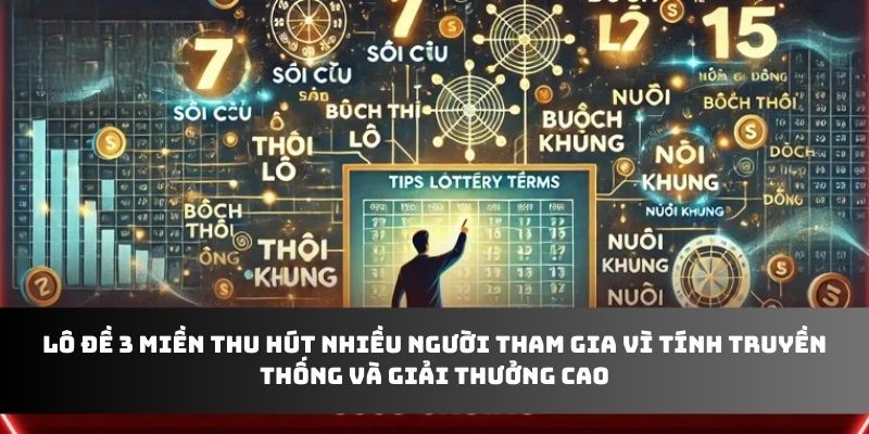 Lô đề 3 miền thu hút nhiều người tham gia vì tính truyền thống và giải thưởng cao