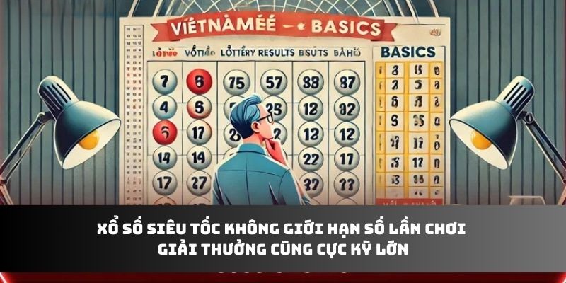 Xổ số siêu tốc không giới hạn số lần chơi giải thưởng cũng cực kỳ lớn